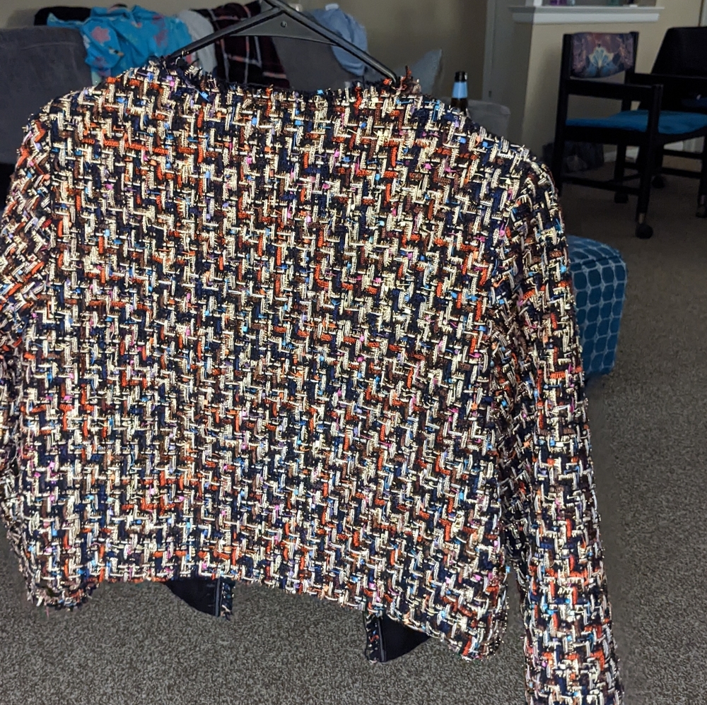 Multicolor Tweed Jacket - image 3